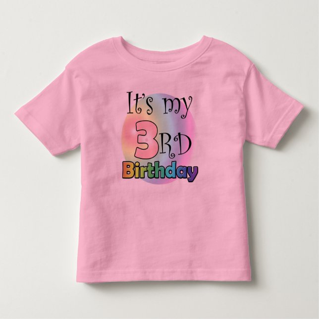 It's my 3rd Birthday Toddler T-shirt (Front)