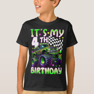 It's my 4th birthday boy monster truck 4 year old T-Shirt