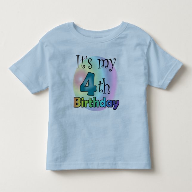 It's my 4th Birthday Toddler T-shirt (Front)