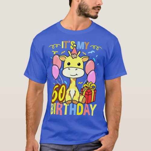 Its My 50th Birthday Giraffe Lover  T_Shirt