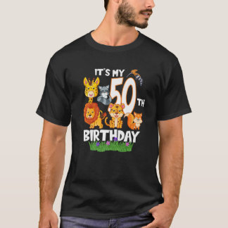 It's My 50Th Birthday Zoo Animal Zookeeper 50 Year T-Shirt