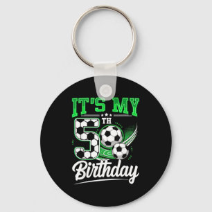 It's My 5th Birthday Boy Soccer Ball 5 Year Old Nu Keychain