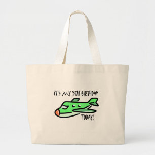 It's My 5th Birthday Today Large Tote Bag