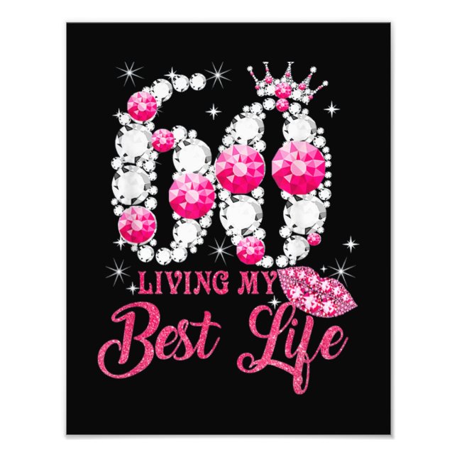 It's My 60th Birthday Queen 60 Years Old Photo Print (Front)