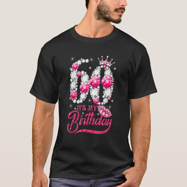 It's My 60th Birthday Queen 60 Years Old Shoes Cro T-Shirt (Front)