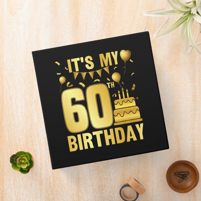 It's My 60th Party 3 Ring Binder (In Situ)