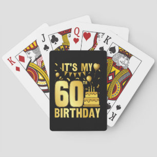 It's My 60th Party Poker Cards