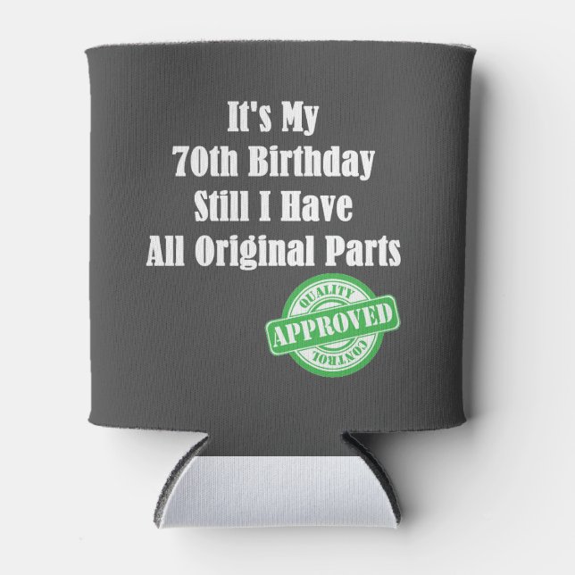 It's My 70th Birthday Can Cooler (Front)