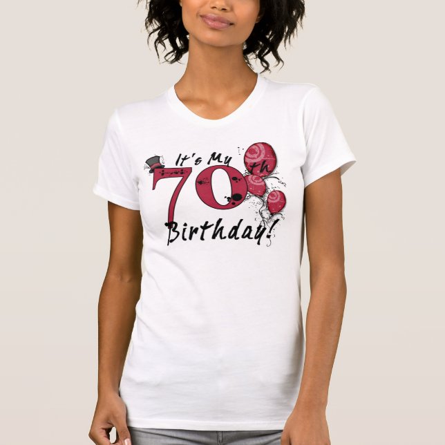 It's my 70th birthday grunge celebration tee (Front)