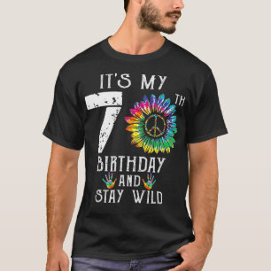 It's My 70th Birthday Hippie Peace Sign Tie Dye 70 T-Shirt