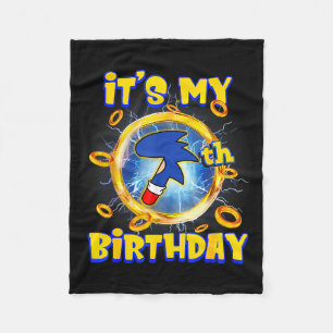 It's My 7th Birthday Boy Family Matching Party Fun Fleece Blanket