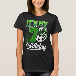 It's My 7th Birthday Boy Soccer Ll 7 Year Old Birt T-Shirt