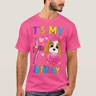 Its My 7th Birthday Girl Funny Dog Birthday 2015 Y T-Shirt