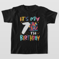 It's My 7th Birthday Happy Kids Birthday