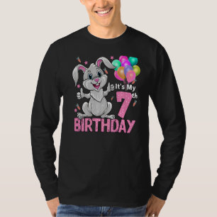 It's My 7th Birthday Rabbit 7th Birthday 7 Years O T-Shirt