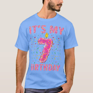 Its My 7th Birthday Sweet Donut 7 Years Old Funny  T-Shirt