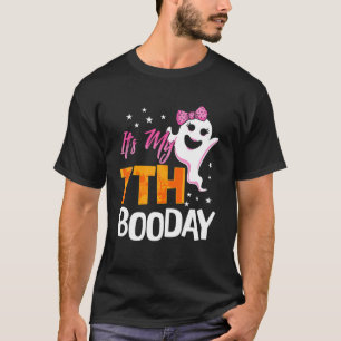 Its My 7th Boo Day Cute Halloween Birthday Ghost P T-Shirt