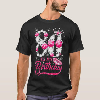 Its My 80th Birthday Queen 80 Years Old Shoes T-Shirt