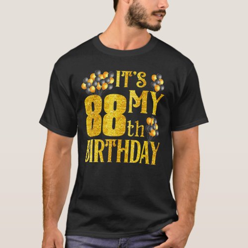 Its My 88th Birthday Happy 1934 Birthday Tee For M