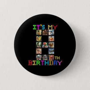 Its My 8th Birthday Funny Italian Brainrot Meme Bo Button