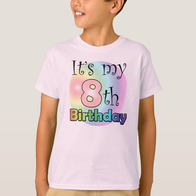 It's my 8th Birthday (Girl) T-Shirt (Front)