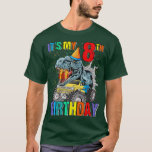 It's My 8th Birthday Monster Truck Dinosaur Boys A T-Shirt<br><div class="desc">It's My 8th Birthday Monster Truck Dinosaur Boys And Kids  .</div>