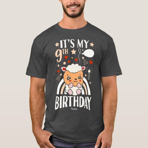 Its My 9th Birthday Sheep T_Shirt