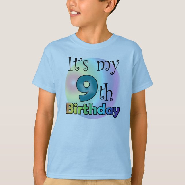 It's my 9th Birthday T-Shirt (Front)