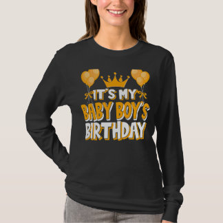 It's My Baby Boy's Birthday Celebration Family Mat T-Shirt