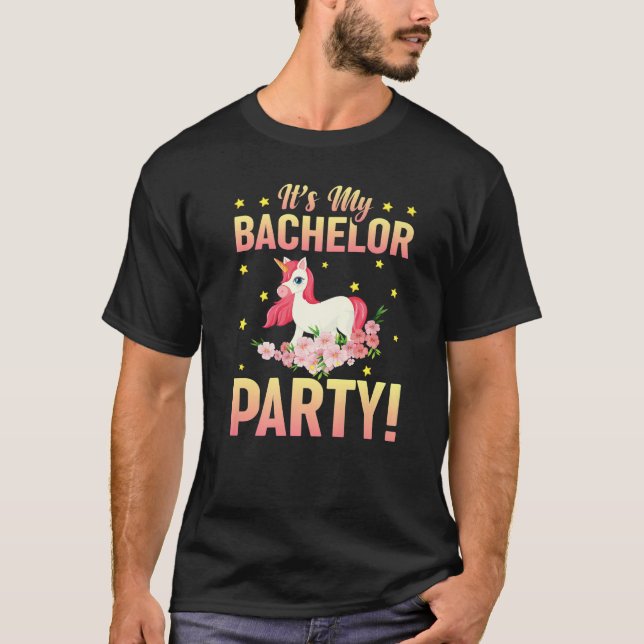 It's My Bachelor Party Wedding Groomsmen  Bridal M T-Shirt (Front)