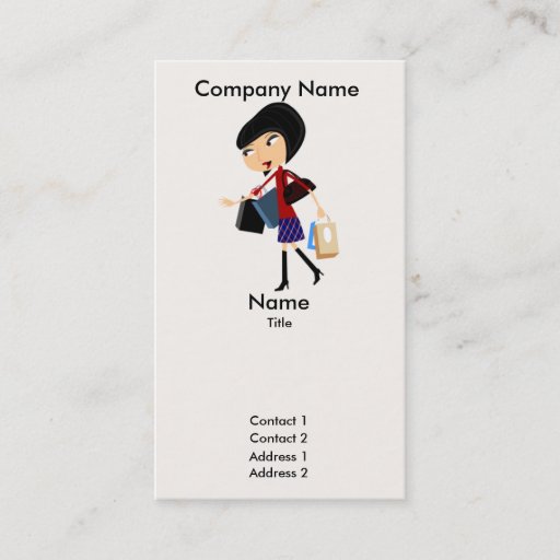 Customizable It's My Bag Business Card