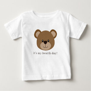 It's My Bear-th day   Cute 1st Birthday Baby T-Shirt