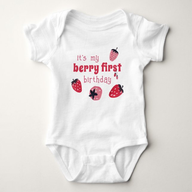 It's My Berry First Birthday Bodysuit (Front)