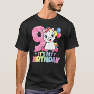 It's My Birthday 9th Birthday Girl 9 Years 2013 Un T-Shirt