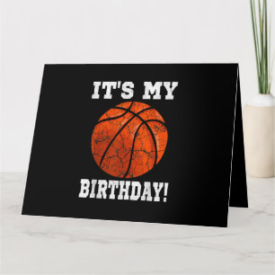 It's My Birthday Basketball Lover Gift Vintage Ret Card