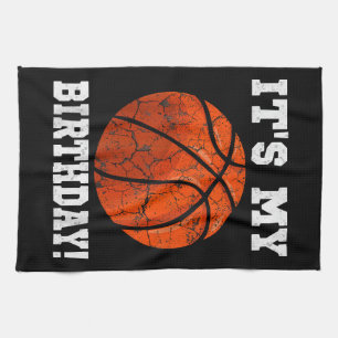 It's My Birthday Basketball Lover Gift Vintage Ret Kitchen Towel