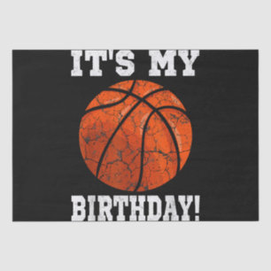It's My Birthday Basketball Lover Gift Vintage Ret Tissue Paper