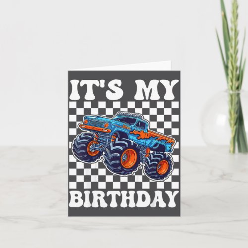 It's My Birthday Boy Monster Truck Bday Party Kids