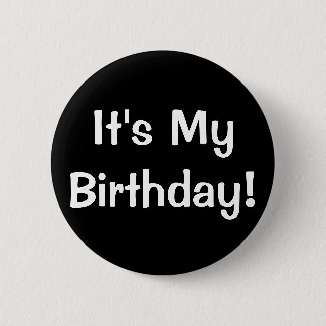 It's My Birthday! Button (Front)