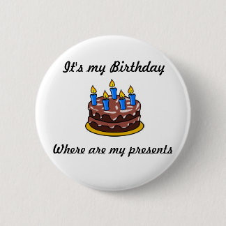 It's My Birthday Button