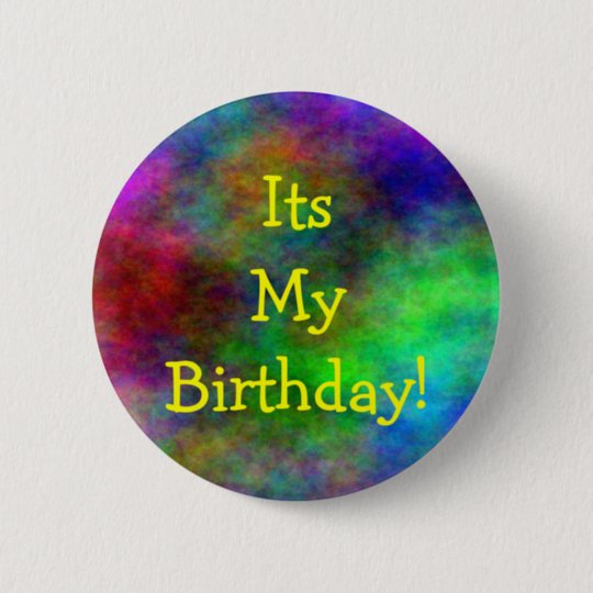 Its My Birthday Button 3020