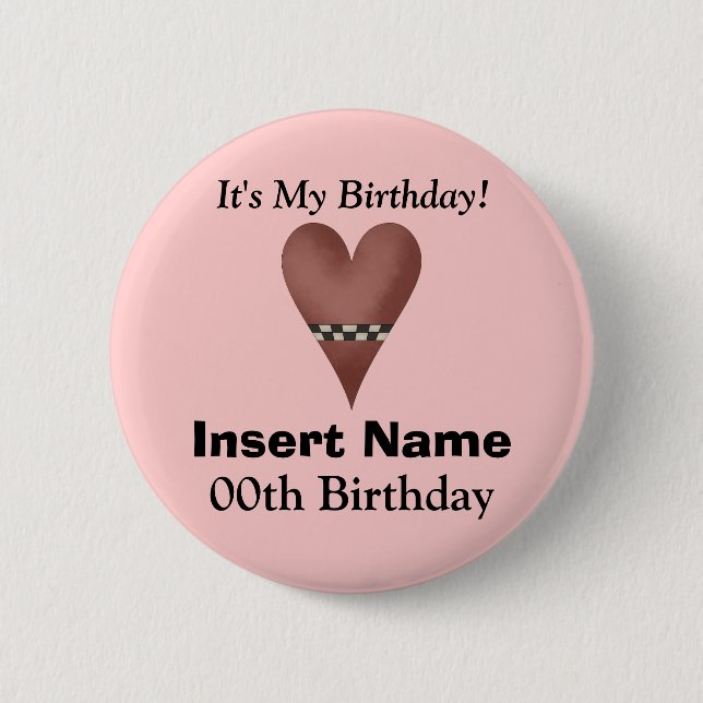 It's My Birthday Button (Front)