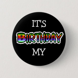 It's My Birthday Button