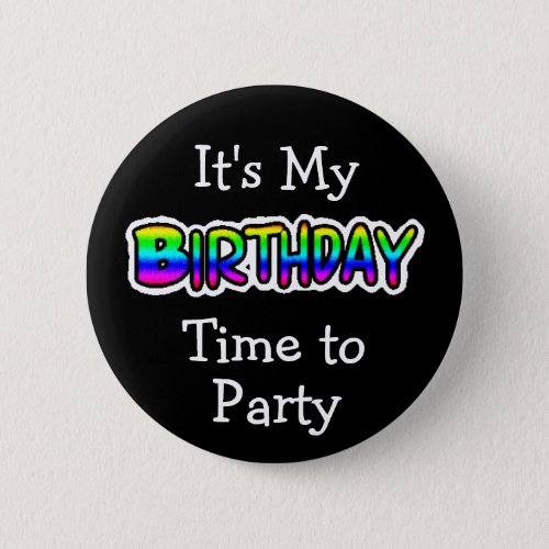 Its My Birthday Button