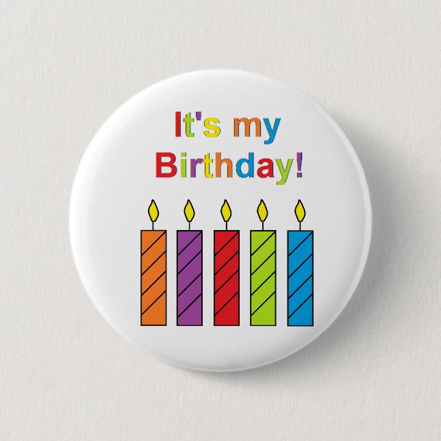 "It's My Birthday!" Button (Front)