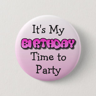 It's My Birthday Button