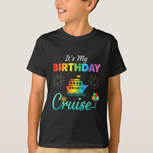 It's My Birthday Cruise, Birthday Cruise Squad Fam T-Shirt (Front)
