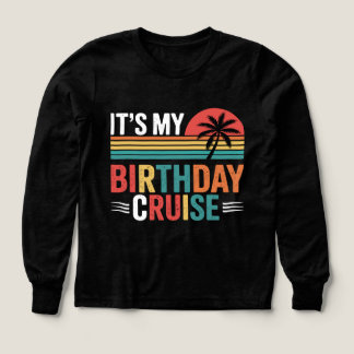 It's My Birthday Cruise Retro Sunglasses Tri-Blend Shirts