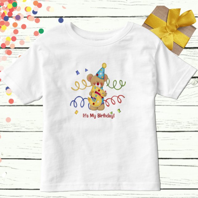 It's My Birthday Cute Bear Age 5 Toddler T-shirt (Creator Uploaded)
