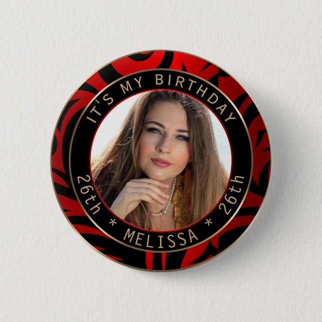 It's My Birthday - Diy Photo Button (Front)
